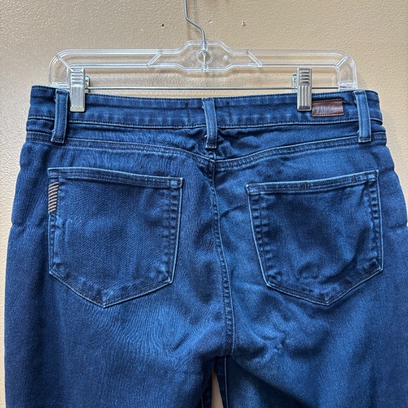 Paige Dark Wash Manhattan Denim Bootcut Jeans Size 30 - Picture 7 of 9